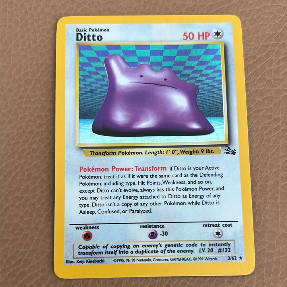 Ditto #3 Holo Pokémon Card